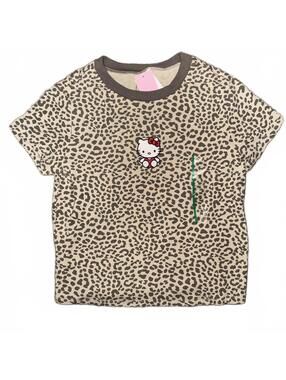 Cheetah Print Hello Kitty baby tee size Medium